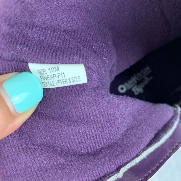 OshKosh Bgosh Toddler Girl Purple Snow Boots - Picture 7 of 7